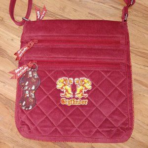 Vera Bradley Gryffindor Harry Potter Triple Zip Hipster Bag NWOT